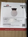 Better Homes & Gardens Light Semi Flush Mount Ceiling Frosted Glass Orb Shade. Fixed Price $40.00.