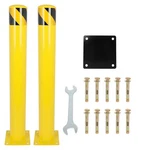 1OR2 Sets 42" Iron Safety Bollard Parking Barrier Post Yellow Warehouse. Fixed Price $71.90.