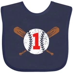 Inktastic First Birthday Weathered Baseball Design With Bats Baby Bib 1ST Year. Fixed Price $15.99.