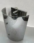 Theodore Alexander Light Fixture Wall Sconce Stainless Steel Electrical Wiring. Fixed Price $149.99.