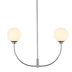 Elegant Lighting LD816D30 Nyomi 2 30"W Chandelier - Chrome. Fixed Price $86.42.