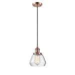 Innovations Light Fulton Mini Pendant Antique Copper 201C-AC-G172. Fixed Price $165.44.