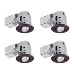 Led Recessed Lighting Kit 3 4 Pack Oil Rubbed Bronze GU10 Globe 90965 Adjustable. Fixed Price $129.99.
