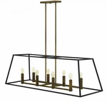 Hinkley 3338BZ 48" 8-LIGHT Island Pendant Bronze. Fixed Price $1299.00.