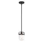 Designers Fountain Jaxon 1-LIGHT Oil Rubbed Bronze Mini-pendant With Cl.... Fixed Price $69.44.