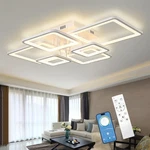 6-RING Led Ceiling Light W/ Remote Dimmable White For Bedroom & Living. Fixed Price $135.30.