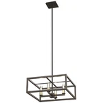 Brand New Open Box Dvi Sambre 4-LIGHT Pendant In Graphite W/ Clear Glass. Fixed Price $200.00.