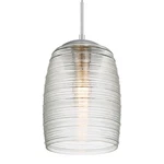 Quoizel QPP2784 Chrome Rebound Single Light 9"W Pendant With Seedy Glass Shade. Fixed Price $240.99.