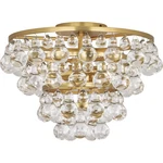 Robert Abbey 1002 Two Light Flush Mount Bling Antique Brass Finish. Fixed Price $1799.00.