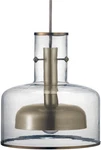 Jamie Young Clyde Pendant In Clear Glass With Gun Metal 5CLYD-CLGM. Fixed Price $325.68.