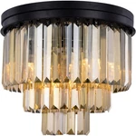 Elegant Lighting 1231F20MB-GT/RC Sydney Flush Mount Matte Black. Fixed Price $938.00.