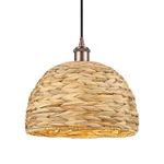 Innovations Lighting 516-1P-11-12 Woven Rattan Pendant Antique Copper /. Fixed Price $270.60.