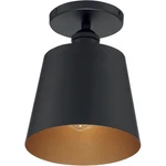 Nuvo Lighting 60/7331 Motif Semi-flush Mount Black And Gold Accents. Fixed Price $111.99.