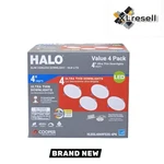 Halo HLBSL4 4IN Adjustable Cct Canless Ic Led Recessed Light Kit Dimmable 4-PK. Fixed Price $44.93.