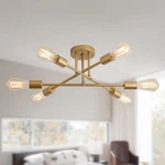 Modern Sputnik Chandelier Ceiling Light 7.87 X 28.74, GOLD-6. Fixed Price $69.99.
