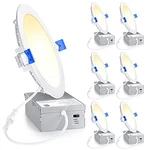 Ensenior 6 Pack Inch Led Recessed Light, Dimmable, 3000K-5000K 3CCT. Fixed Price $38.82.