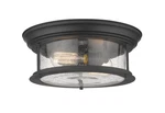 Z-lite 727F13 Sonna Light 13-1/2"W Flush Mount Drum Ceiling Black. Fixed Price $182.00.