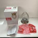 Project Source Flushmount Ceiling Light Fixture Antique Brass Crystal Glass Read. Fixed Price $9.99.