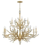 Fredrick Ramond FR46810CPG 12 Light Tier Candle Style - Gold. Fixed Price $4844.15.