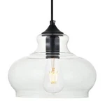 Elegant Lighting LDPG2246 Destry 9"W Plug-in Mini Pendant Black. Fixed Price $36.43.