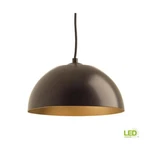 Dome Col. 9-WATT Antique Bronze Integrated Led Pendant By Progress Lighting. Fixed Price $109.90.