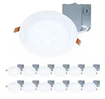 12-PK Halo Slim Canless Led Recessed Downlight HLBE6099301EMWR Junction Box. Fixed Price $89.99.