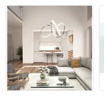 Artika Swirl 30-WATT Integrated Led Chrome Pendant New. Fixed Price $89.00.