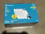 (4-PK) Ecosmart Integrated Led Dimmable Recessed Light Trim Bright WHITET20 4". Fixed Price $20.00.