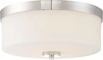 Lighting Denver Collection Polished Nickel Two-light Flush Mount Fixture. Fixed Price $161.99.