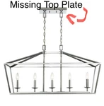 Trans Globe Lighting 10263 Lacey 5 36"W Taper Candle Linear Chrome. Fixed Price $198.00.