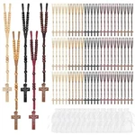 80 Set Wooden Rosary Beads Bulk Catholic Rosaries Jesus Holy Cross First. Fixed Price $84.22.