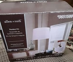 Allen + Roth Pendant Kit #0651599 Oil Rubbed Bronze Metal Light W/ Cord. Fixed Price $19.99.