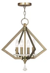Livex Lighting 50664-01 Diamond Chandelier Antique Brass. Fixed Price $447.97.