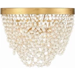 Crystorama FIO-A9103-GA-WH Fiona Flush Mount Antique Gold. Fixed Price $378.00.