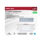 Satco S11830R1 - 12 Watt 6" Led Direct Wire Downlight W/ Remote Driver (6 Pack). Fixed Price $229.99.