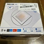 Nicor Lighting 4"SQUARE Adjustable Recessed Led Downlight (DQR4MA11202KWH. Fixed Price $32.00.