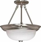 Nuvo 60-202 15" Semi Flush Mount Ceiling Light Fixture. Fixed Price $113.99.