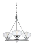Cal Lighting 60W Maywood Glass Chandelier FX-3624-3. Fixed Price $150.00.