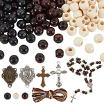 744PCS Rosary Jewelry Making Kit First Communion Necklace Natural Wood Beads .... Fixed Price $23.48.