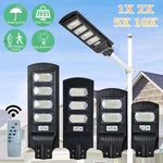 Solar Powered Street Light Us Led Wall Lamp Infrared Sensor With Pole Outdoor. Fixed Price $100.00.
