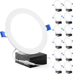Sunco 12 Pack Recessed Lighting 6 Inch Led, Canless Ceiling Lights Slim With Jun. Fixed Price $91.65.