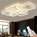 6-RING Dimmable Led Ceiling Lamp White Flush Mount Light With Remote Control. Fixed Price $81.70.