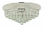 Crystal Chandelier Bathroom Or Bedroom Flush Mount 10 Chrome Lighting 20". Fixed Price $704.33.