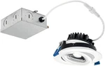 Kichler Direct-to-ceiling 4-INCH Round Gimbal 30K Led Downlight White. Fixed Price $19.99.