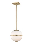 Crystorama Lighting Group 2112 Truax 12"W Pendant - Brass. Fixed Price $598.00.