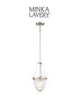 Minka Lavery Atrio Single Light 8"W Mini Pendant, 2321-84 -brushed Nickel. Fixed Price $85.49.