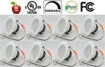 8 Bioluz Beveled 11W 4" Dimmable Retrofit Recessed Lighting Fixture Ceiling. Fixed Price $79.99.