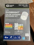 Cylinder Integrated Led 4" Round Adjustable Color Temp Canless Recessed Light. Fixed Price $27.97.