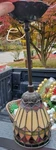 Vintage Quoizel Collection Stained Glass Pendant TF1541VB West Bronze Design. Fixed Price $79.99.
