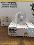 Halo 5001P Recessed Ceiling Light Trim, White Baffle, In. 6PACK. Fixed Price $49.99.